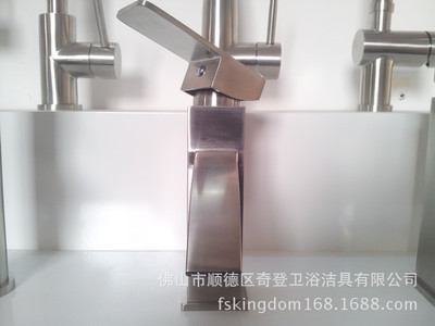 【全304不銹鋼水龍頭高質量進口閥芯 冷熱面盆不銹鋼龍頭】價格,廠家,圖片,水龍頭/水嘴,佛山市順德區奇登衛浴潔具-
